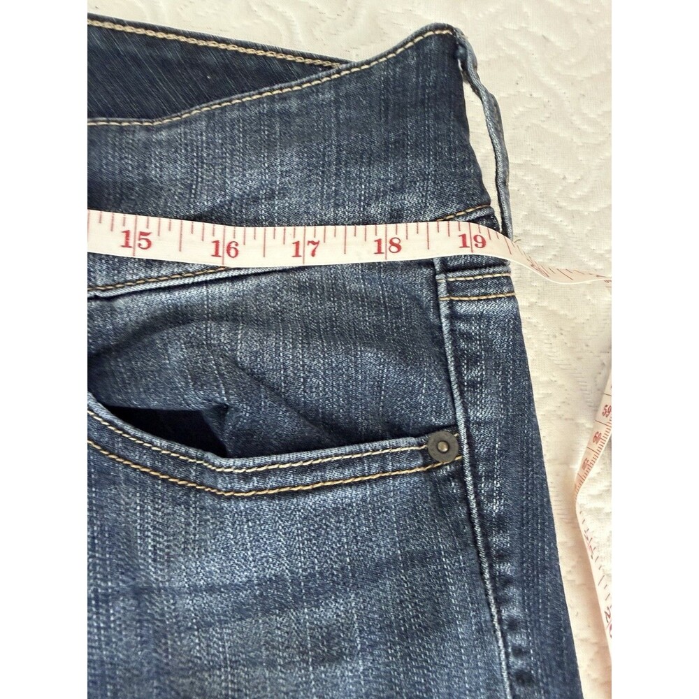 Torrid Women’s Blue Medium Wash Distressed Skinny Mid Rise Button Fly Jeans 16 - Picture 7 of 9
